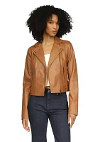 Women's Leather Moto Jacket