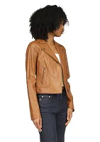 Women's Leather Moto Jacket