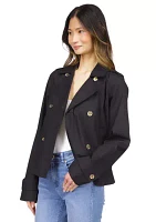 Women's Long Sleeve Double Breasted Trench Coat