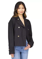 Women's Long Sleeve Double Breasted Trench Coat