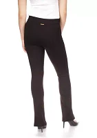 Women's Solid Split Hem Leggings