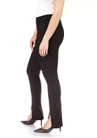 Women's Solid Split Hem Leggings