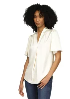 Women's Flutter Sleeve Blouse