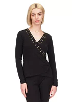 Women's Astor Stud Knit Top