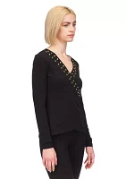 Women's Astor Stud Knit Top