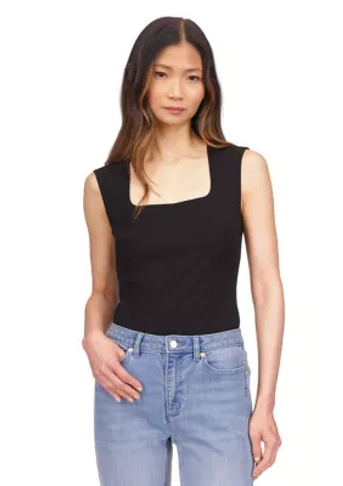 Women's Square Neck Knit Top