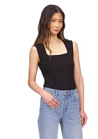 Women's Square Neck Knit Top