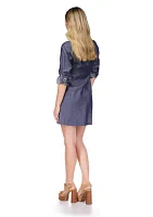 Women's Tencel Ruched Shirt Dress