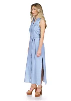 Women's Tencel Maxi Shirt Dress