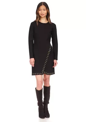 Women's Long Sleeve Studded Dress