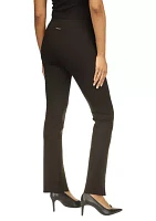 Women's Slit Hem Ponte Flare Pants