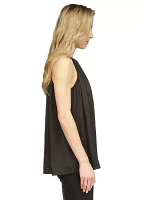 Women's Halter Pleated Blouse