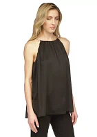 Women's Halter Pleated Blouse