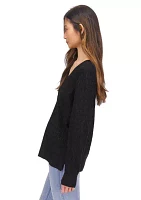 Women's Long Sleeve V-Neck Sweater