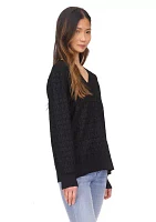 Women's Long Sleeve V-Neck Sweater