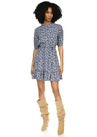 Violas Short Sleeve Midi Dress