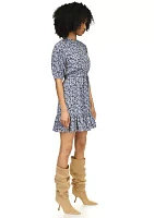 Violas Short Sleeve Midi Dress