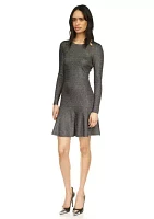 Women's Flounce Hem Shine Dress