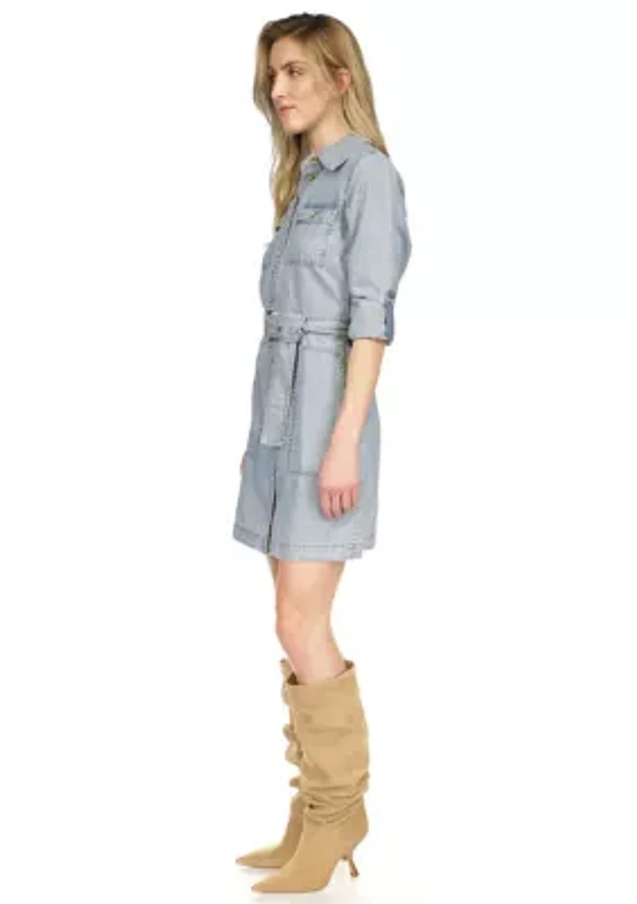 Chambray Utility Dress