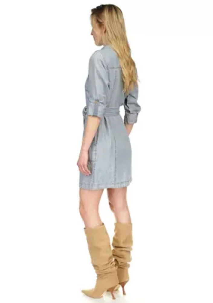 Chambray Utility Dress