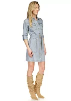 Chambray Utility Dress