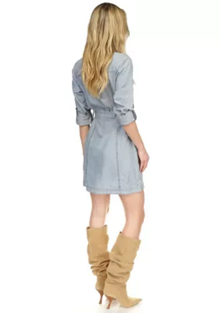 Chambray Utility Dress