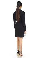 Women's Twist Neck Fitted Dress