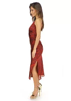 Women's Python Slip Midi Dress