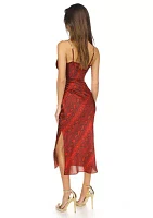 Women's Python Slip Midi Dress