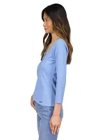 Women's V-Neck Henley Top