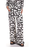 Women's Floral Wide Leg Soft Pants