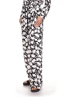 Women's Floral Wide Leg Soft Pants