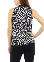 Women's Pop Zebra Printed Top