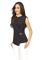 Women's Sleeveless Gold Hardware Top