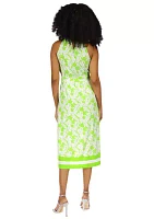 Women's Chain Neck Border Dress