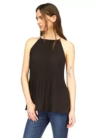 Women's Pleated Halter Top