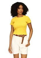 Women's Short Sleeve Ruched T-Shirt