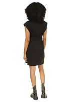 Women's Snap Utility Flare Mini Dress