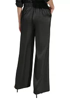 Women's Wide Leg Satin Pants