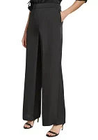 Women's Wide Leg Satin Pants