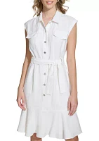 Women's Cap Sleeve Shirtdress