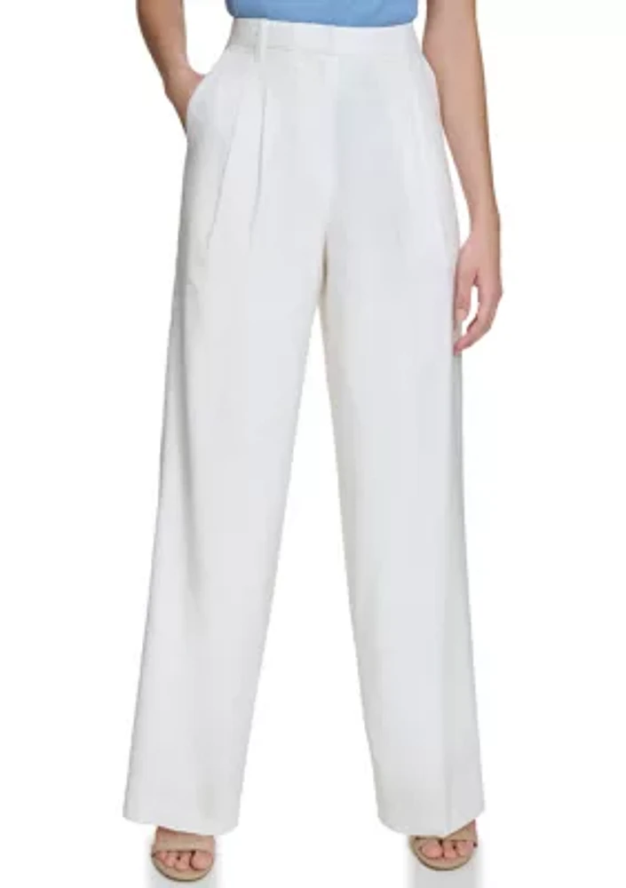 Women's Wide Leg Linen Pants