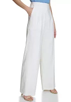 Women's Wide Leg Linen Pants