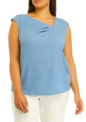 Plus Sleeveless Knit Top