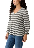 Petite V-Neck Luxe Knit Top