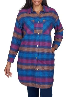 Women's Flannel Plaid Top