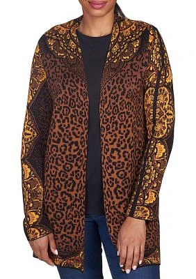 Women's All Over Animal Print Cardigan