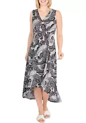 Ruby Rd Women's Puff Paisley Dress