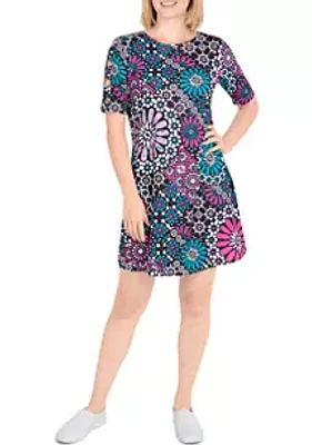 Ruby Rd Plus Floral Print Dress