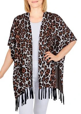 Women's Mix Master Animal Jacquard Wrap Sweater